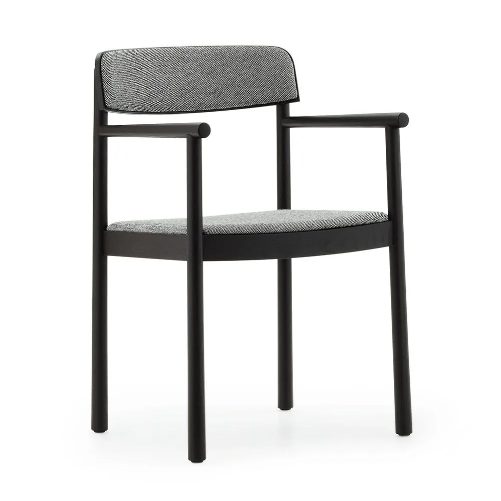 Normann Copenhagen Timb Dining Armchair Black Ash Hallingdal 166 2
