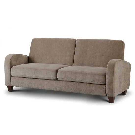 Hampshire Fabric 3 Seater Sofa In Mink Chenille