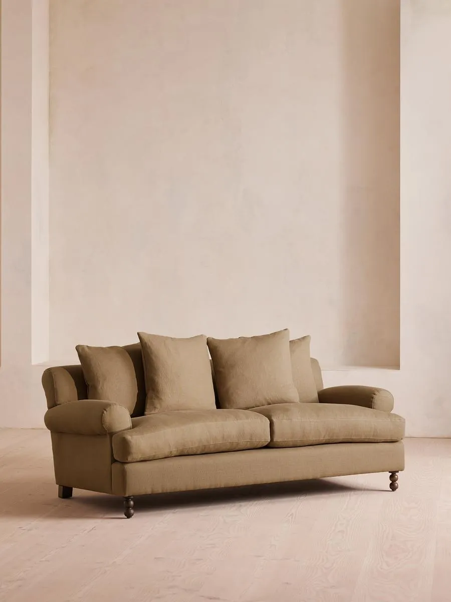 Audrey Two Seater, Sofa, Linen, Wheat