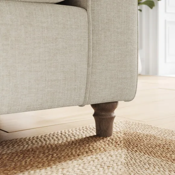 Flori Tonal Plush Chenille 4 Seater Sofa 4