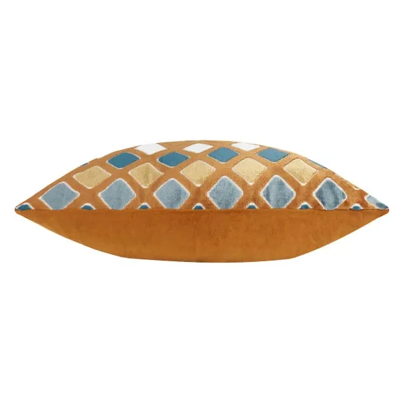 Furn. Metro Diamond Velvet Rectangle Cushion 4