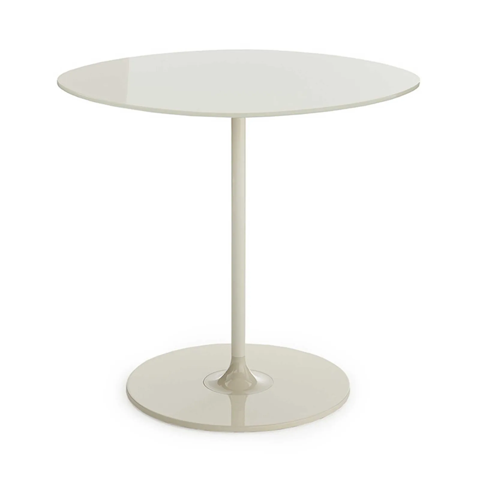 Kartell Thierry Side Table 45X45X45 White, Round Glass | Barker & Stonehouse 3
