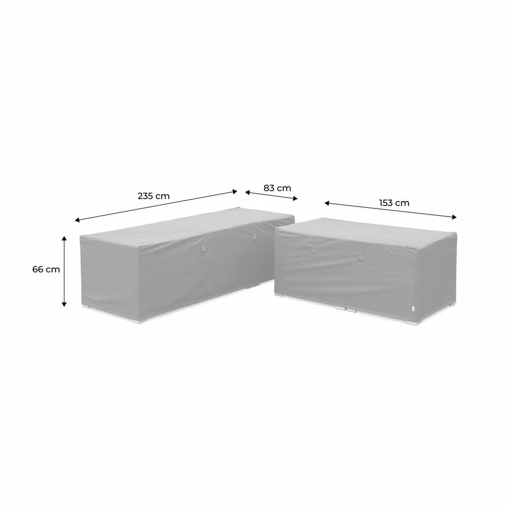sweeek Protective covers for Napoli & Vittoria garden sofa sets in Dark Grey 5