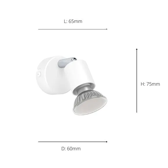 EGLO Essentials Stecci-E White Adjustable Semi Flush Spotlight 2