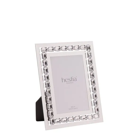 Hestia Silver Crystal Photo Frame