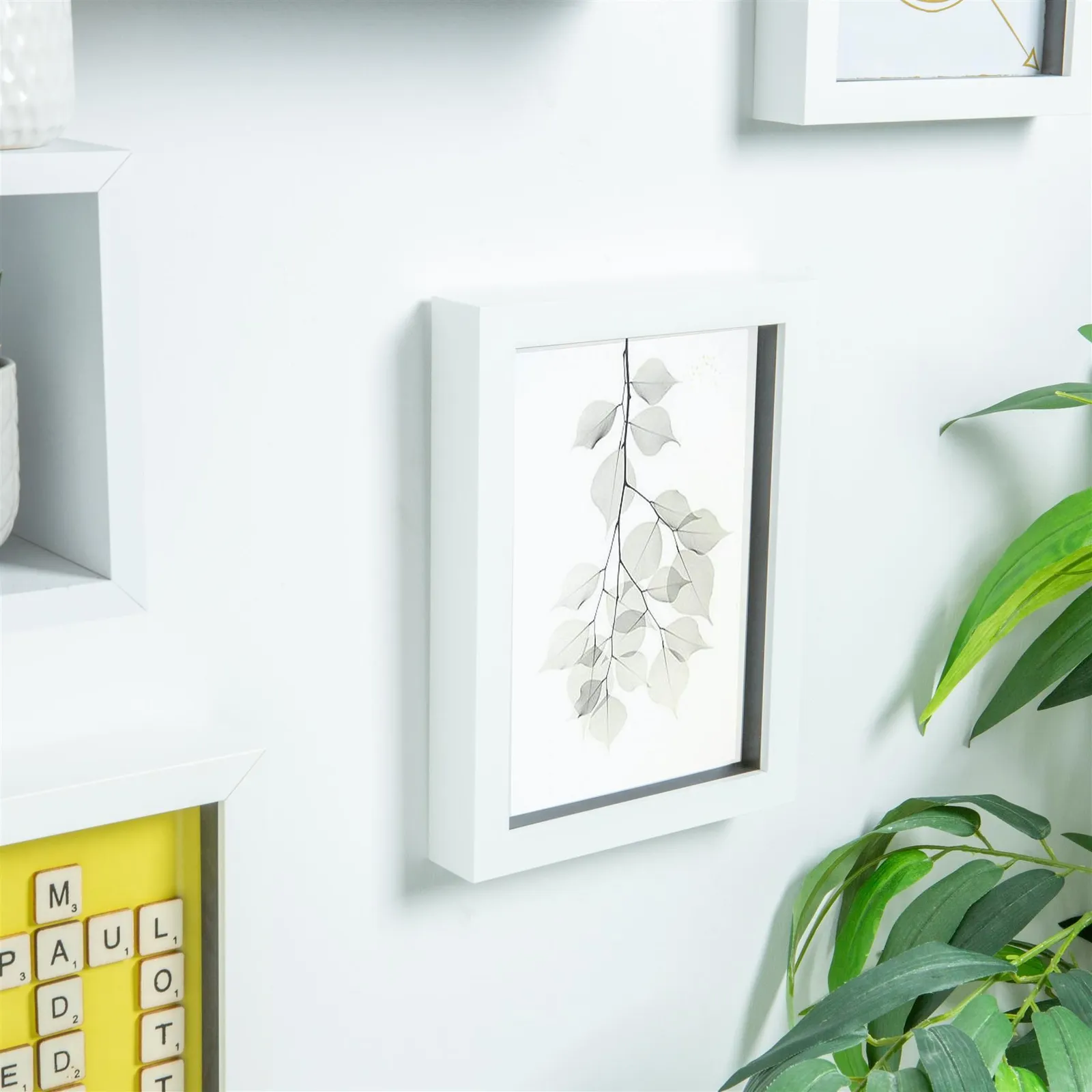 Nicola Spring 3D Box Photo Frame - A5 (6 x 8") - Pack of 1 in White 6