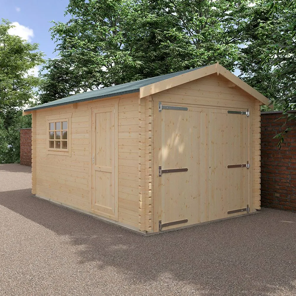 Buttercup Farm 16x10 The Warwick 44mm Cabin - L475 x W295 x H272.6 cm in Natural 2