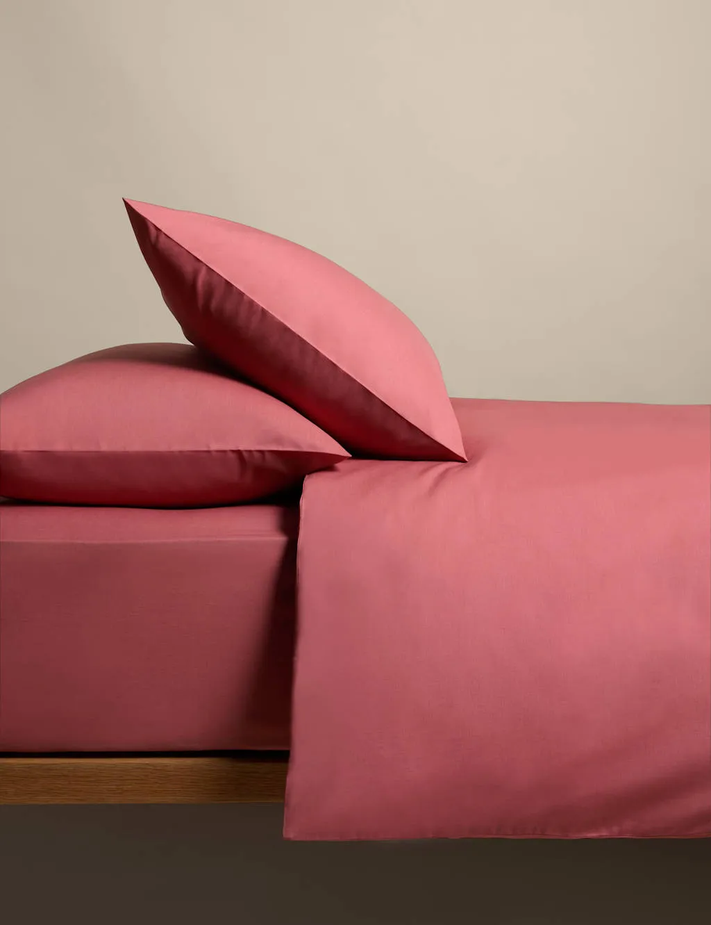 M&S Cotton Rich Bedding Set Clay