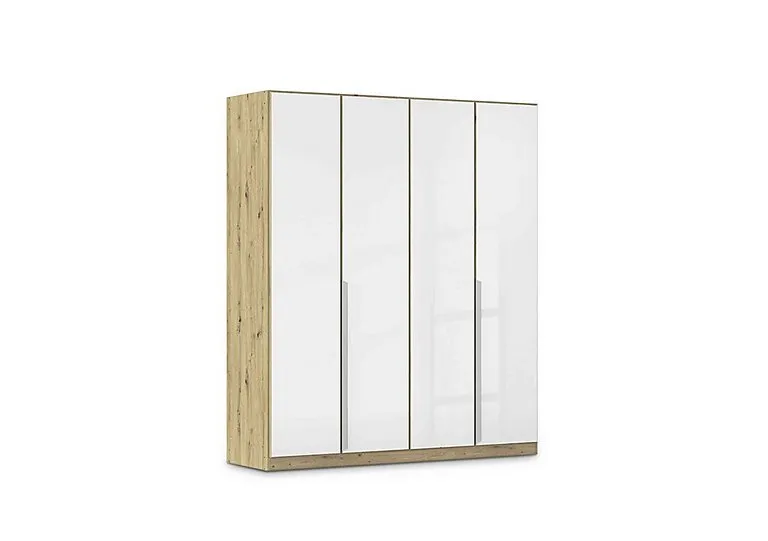 Freja 181cm 4 Door Hinged Glass Wardrobe