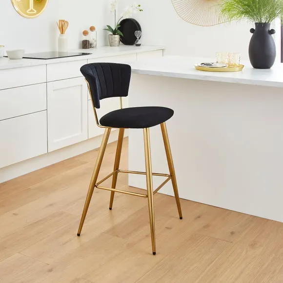 Kendall Bar Stool, Velvet 2