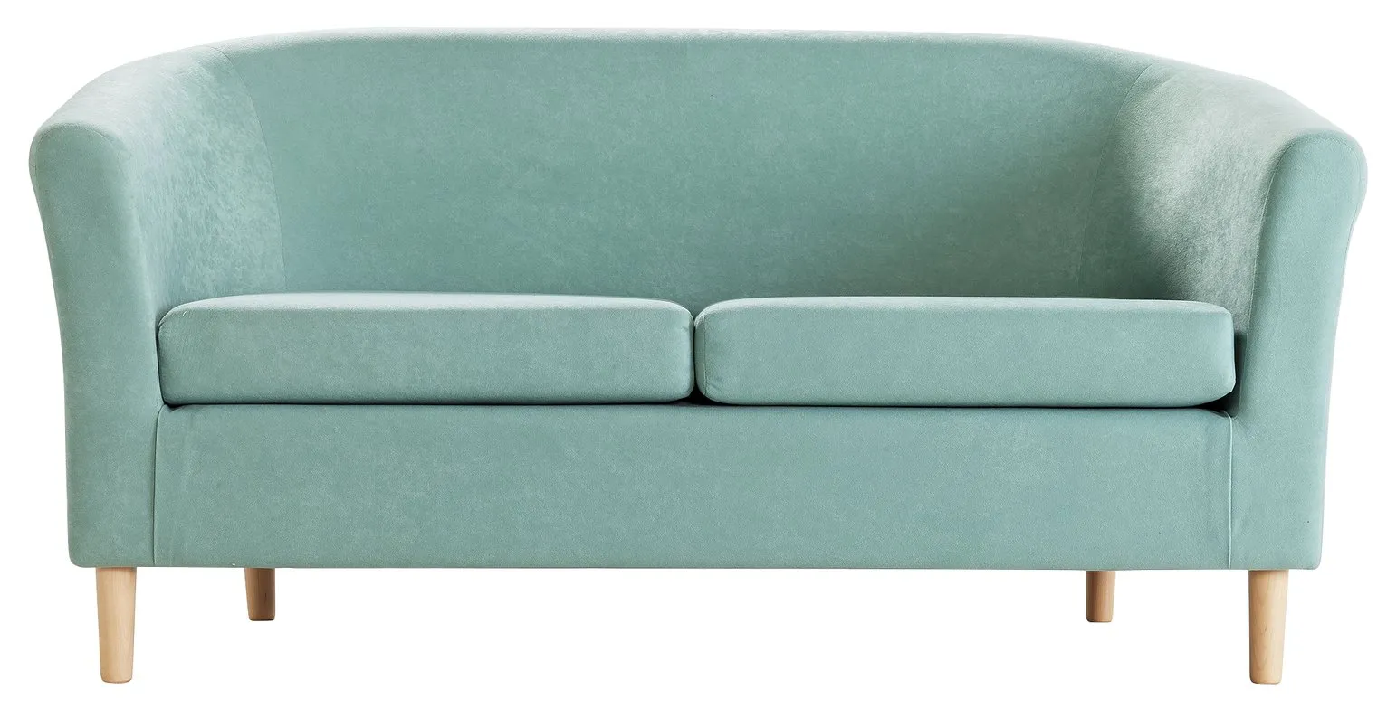 Argos Home 2 Seater Fabric Tub Sofa - Duck Egg
