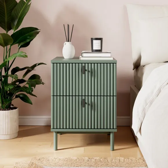 Elsie 2 Drawer Bedside Table