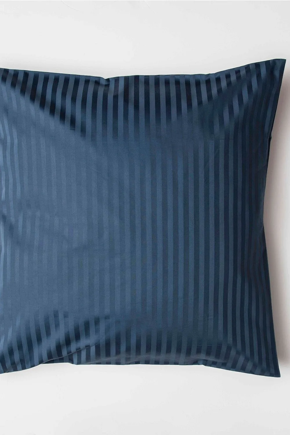 Belledorm Hotel Suite Satin Stripe 540 Thread Count Continental Pillowcase in Navy 1