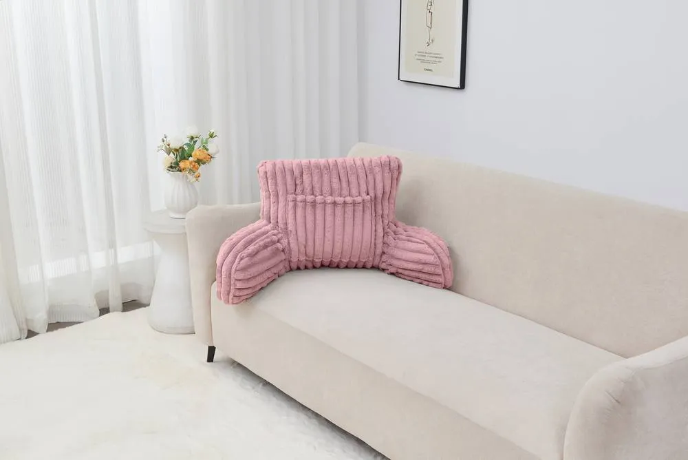 GAVENO CAVAILIA Super Comfy Ribbed Warm Cuddle Cushion in Pink 5
