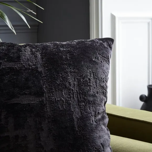 Distressed Velvet Texture Square Cushion 2