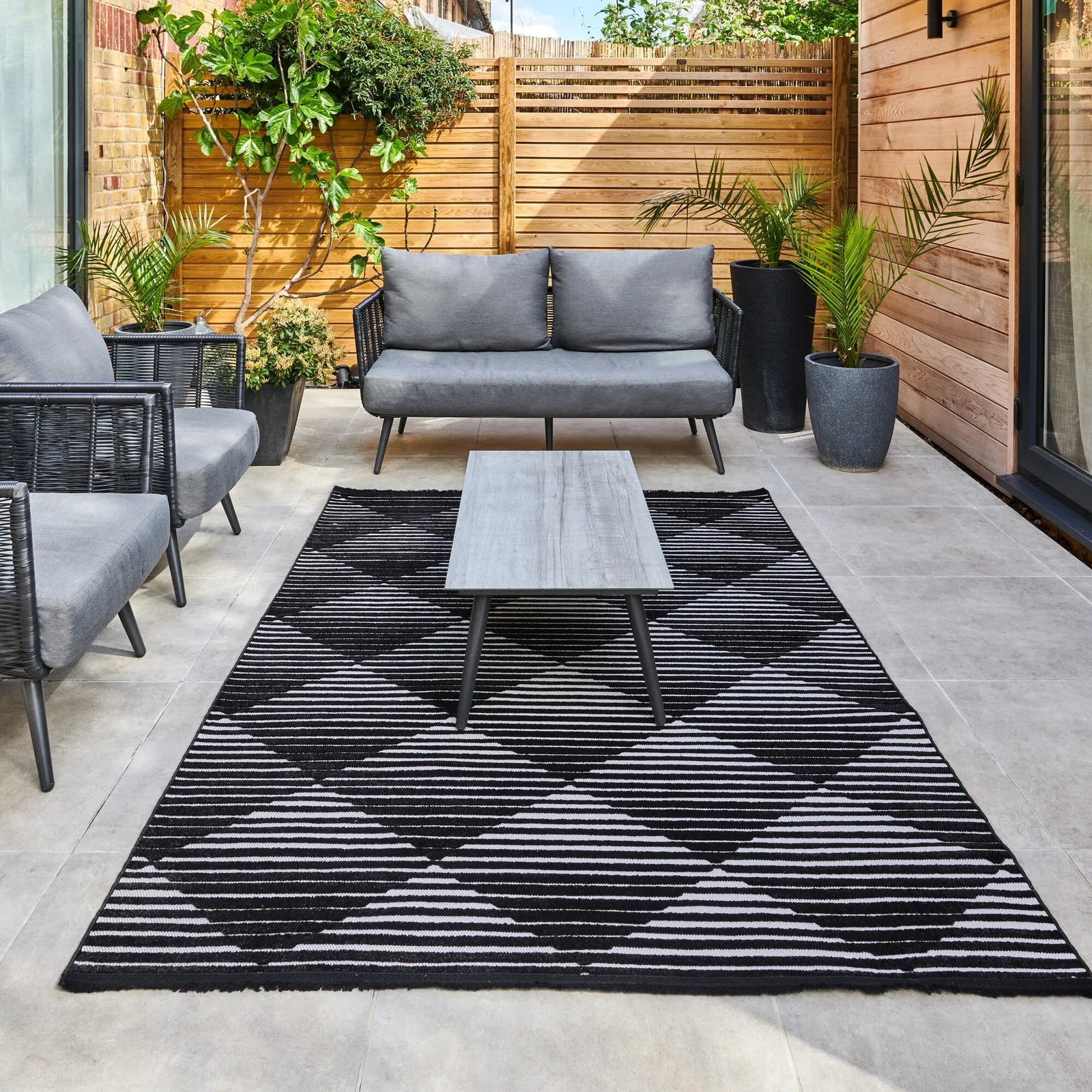 Jazz Geometric Indoor Outdoor Rug 1