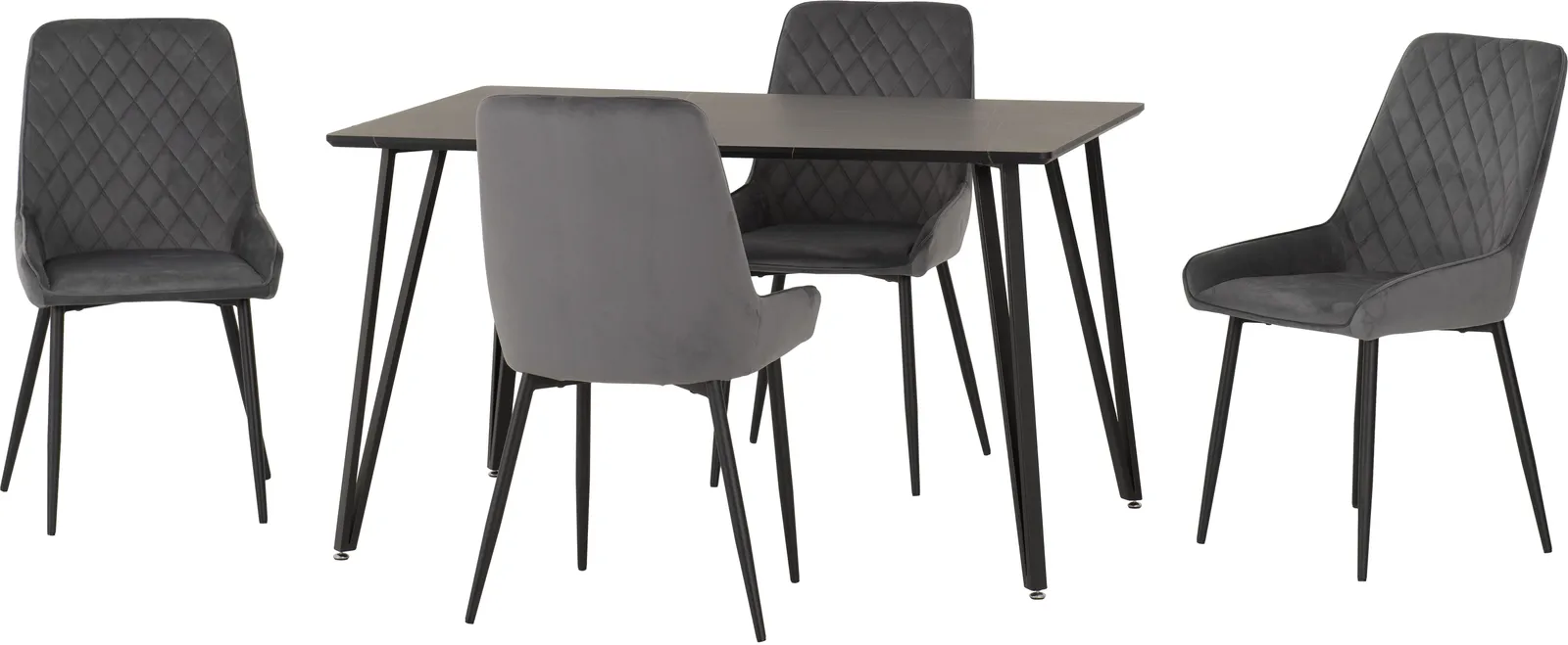 Seconique Marlow & Avery Dining Set in Grey 3