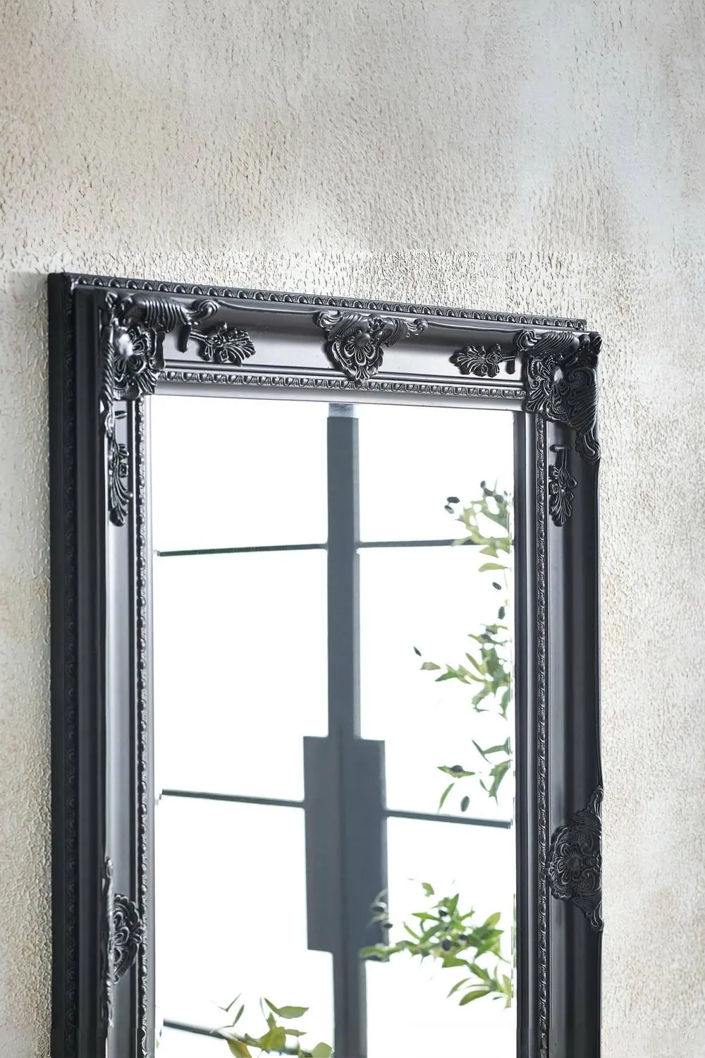 Julian Bowen Palais Lean-To Dressing Mirror in Black 4