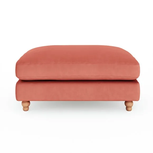 Martha Matte Plush Velvet Footstool 4