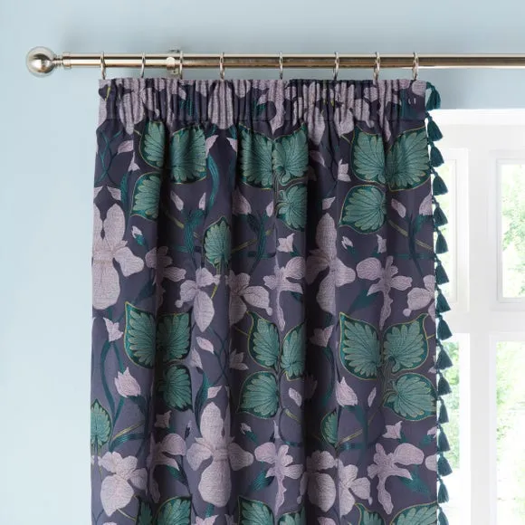 Nouveau Iris Pencil Pleat Curtains 1