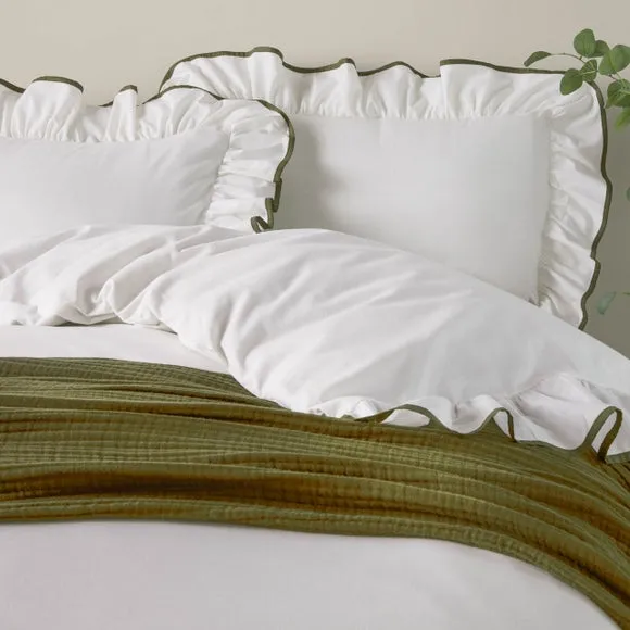 Wylder Nature Blousey 100% Cotton Sateen Duvet Cover & Pillowcase Set 2