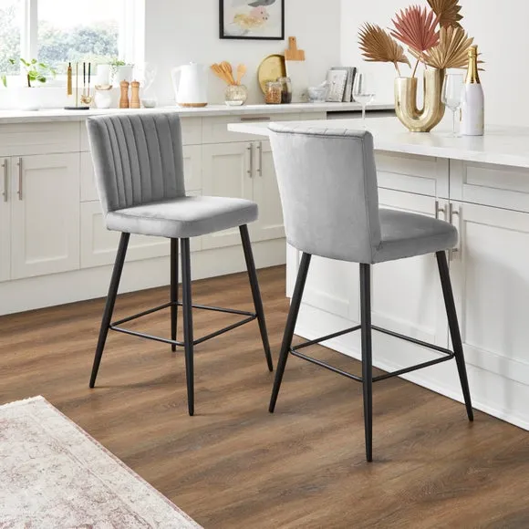 Taylor Counter Height Stool, Velvet 2