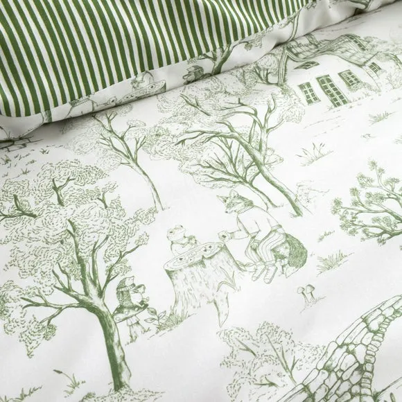 Fusion Woodland Toile Polycotton Duvet Cover & Pillowcase Set 3