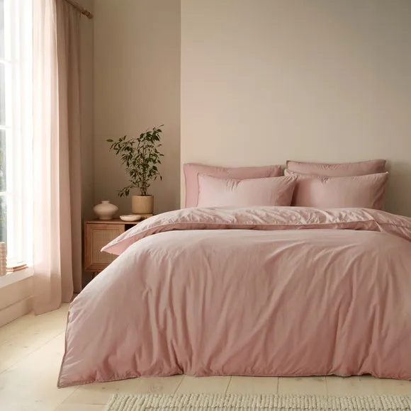 Soft Washed Cotton Duvet Cover & Pillowcase Set 1