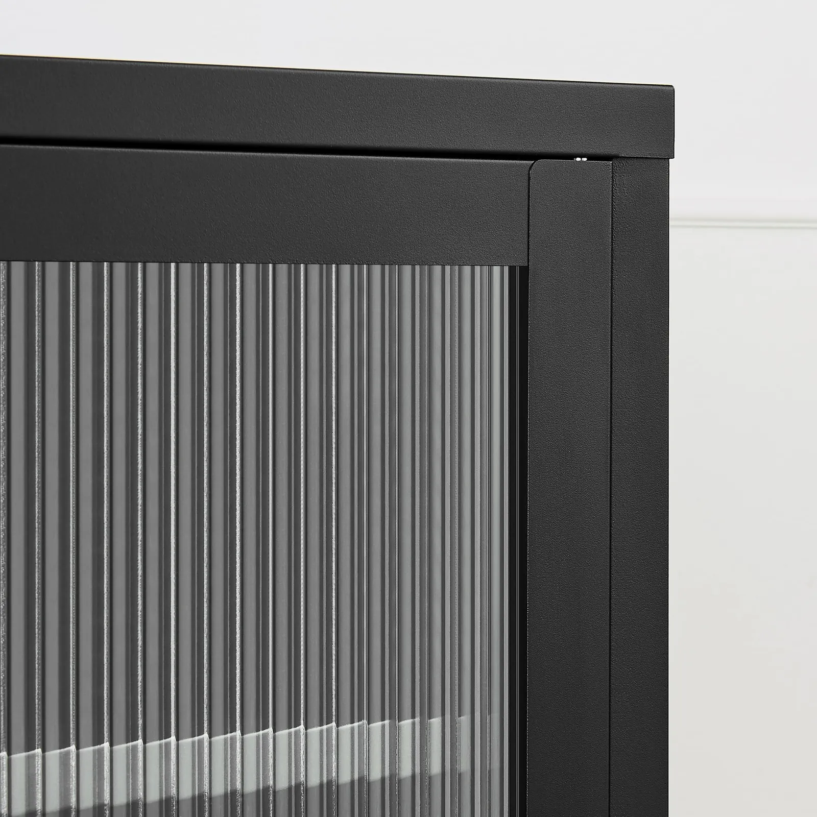 FurnitureboxUK Kafe Black Metal TV Sideboard With 6 Compartments 4