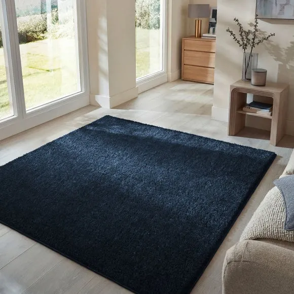 Sheen Shaggy Square Rug 1