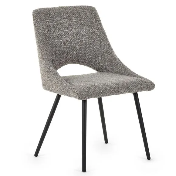 Iris Set Of 2 Dining Chairs, Boucle 3