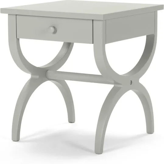 Leila Bedside Table, Grey