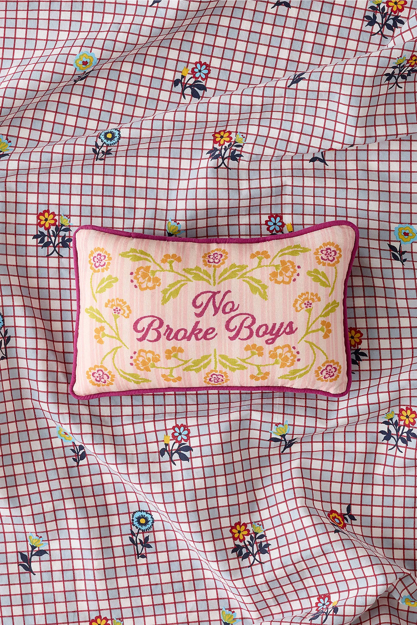 No Broke Boys Mini Cushion
