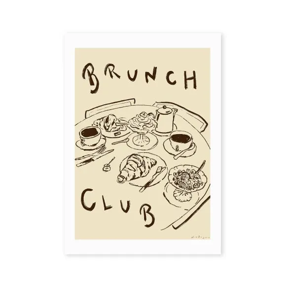 East End Prints Brunch Club Print 2