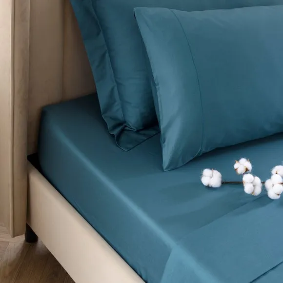 Dorma Smooth & Soft 300 Thread Count 100% Cotton Sateen Fitted Sheet 1