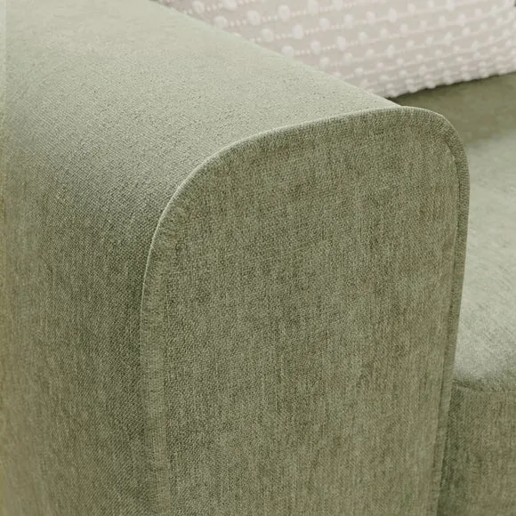 Abel Vintage Soft Chenille Snuggle Chair 4