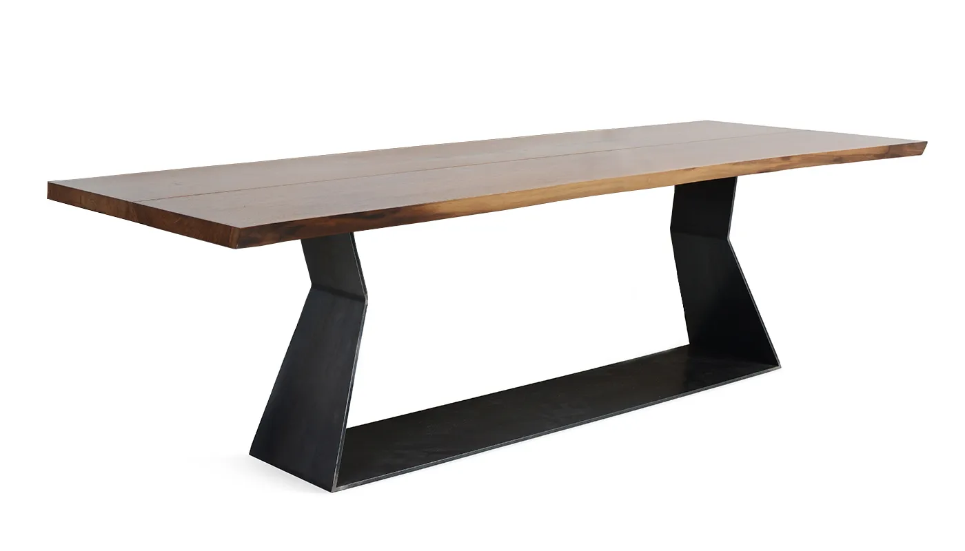 Riva 1920 Bedrock Plank C Table 6-8 Seater Walnut