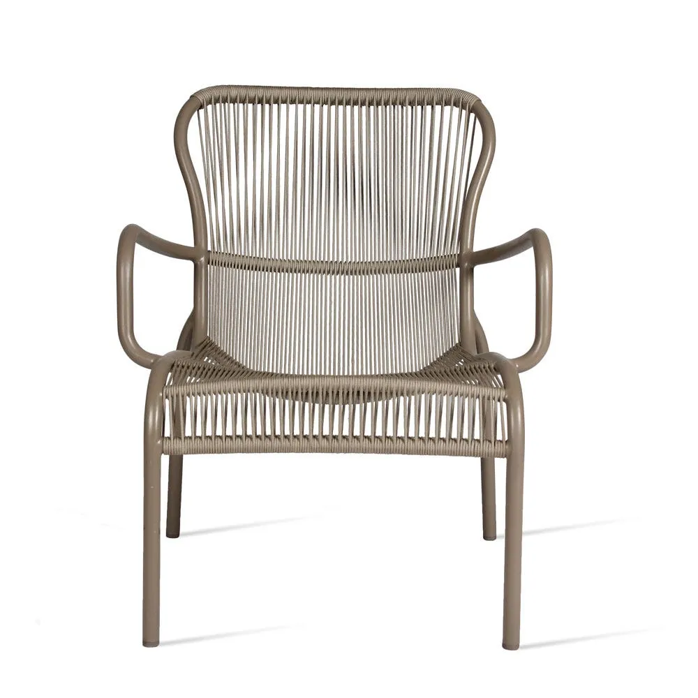 Vincent Sheppard Loop Outdoor Lounge Chair Rope Taupe 3