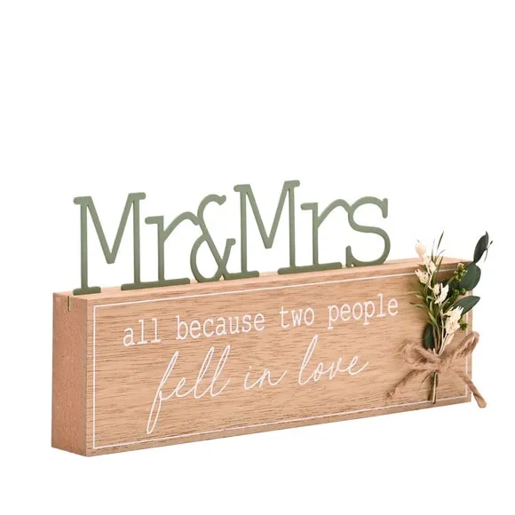 Love Story Mr and Mrs Fell In Love Ornament 3