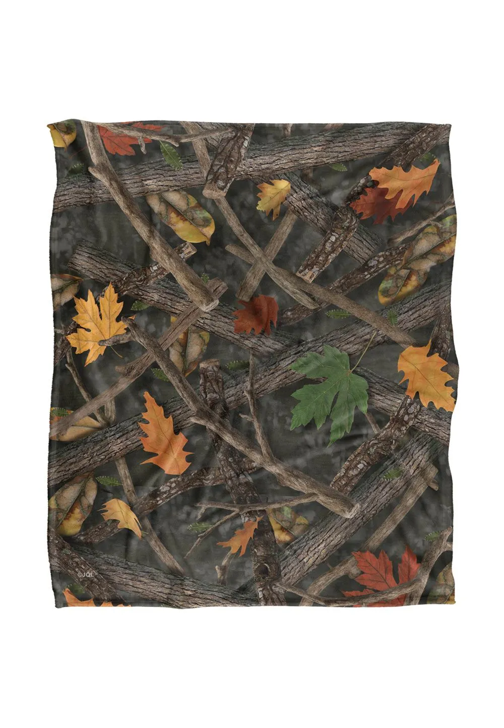 JQ Licensing James Piazza Hunter'S Camo Pattern Silky Touch Super Soft Throw Blanket 152 X 127 cm in White
