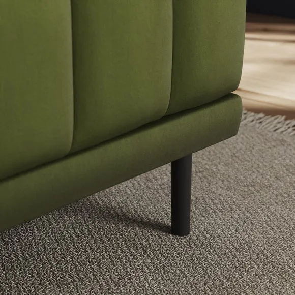 Amali Long Dining Bench, Matte Plush Velvet 4