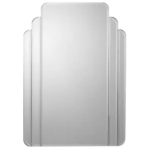 Croydex Art Deco Unframed Bevelled Mirror - 700 x 500mm