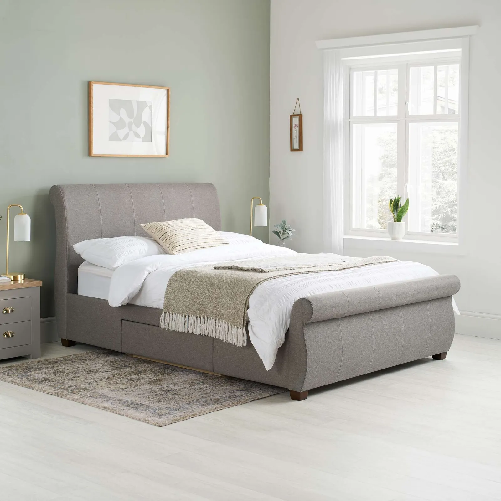 Birlea Lancaster Bed in Grey 2