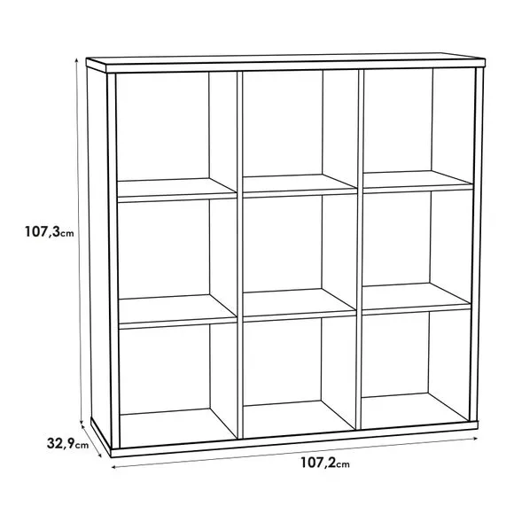 Furniture To Go Mauro 3 Shelf Cube Storage Unit 6