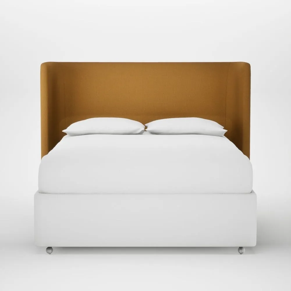 Heal's Monroe Headboard King Smart Cotton Linen Sahara 1