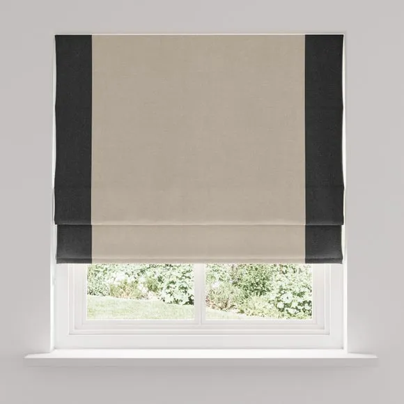 Luna Bordered Easy Chain Blackout Roman Blind 3
