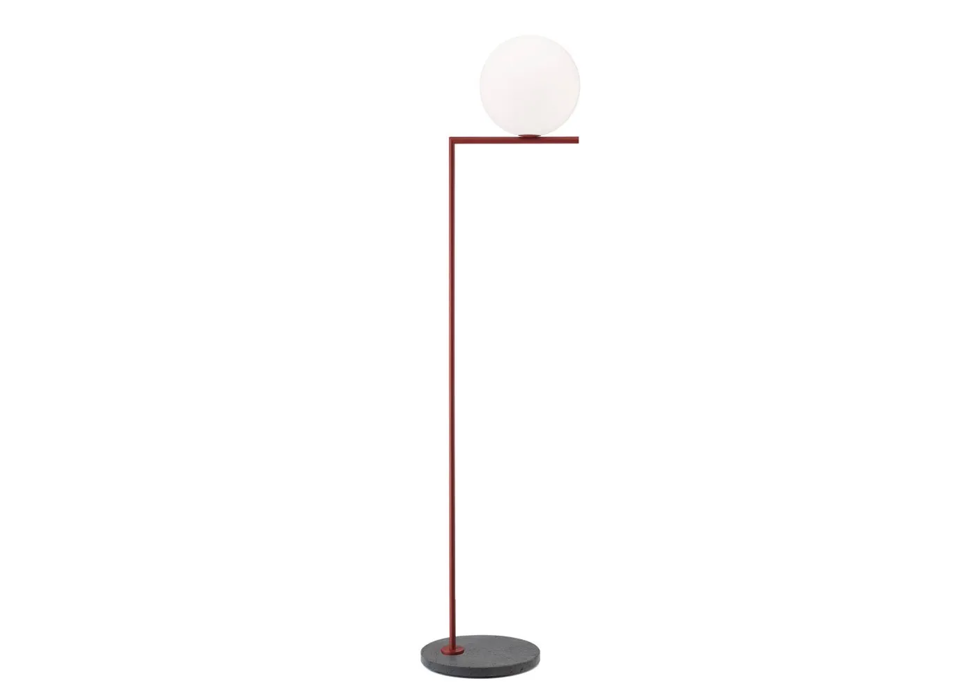 Flos IC Outdoor F2 Floor Lamp Red Burgundy