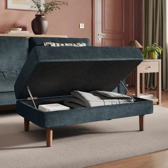 Max Soft Tonal Chenille Storage Footstool 2