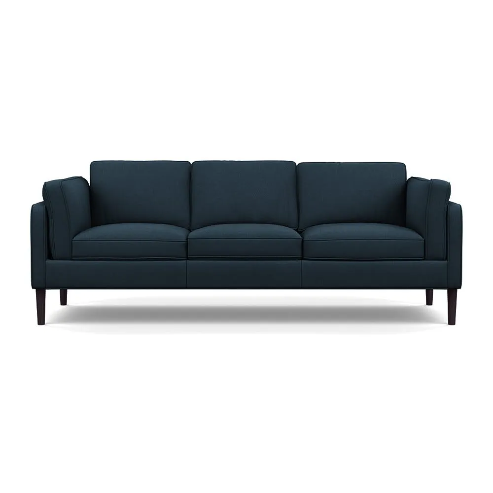 Heal's Sonno 4 Seater Siena Cotton Deep Sea Wenge Black Feet