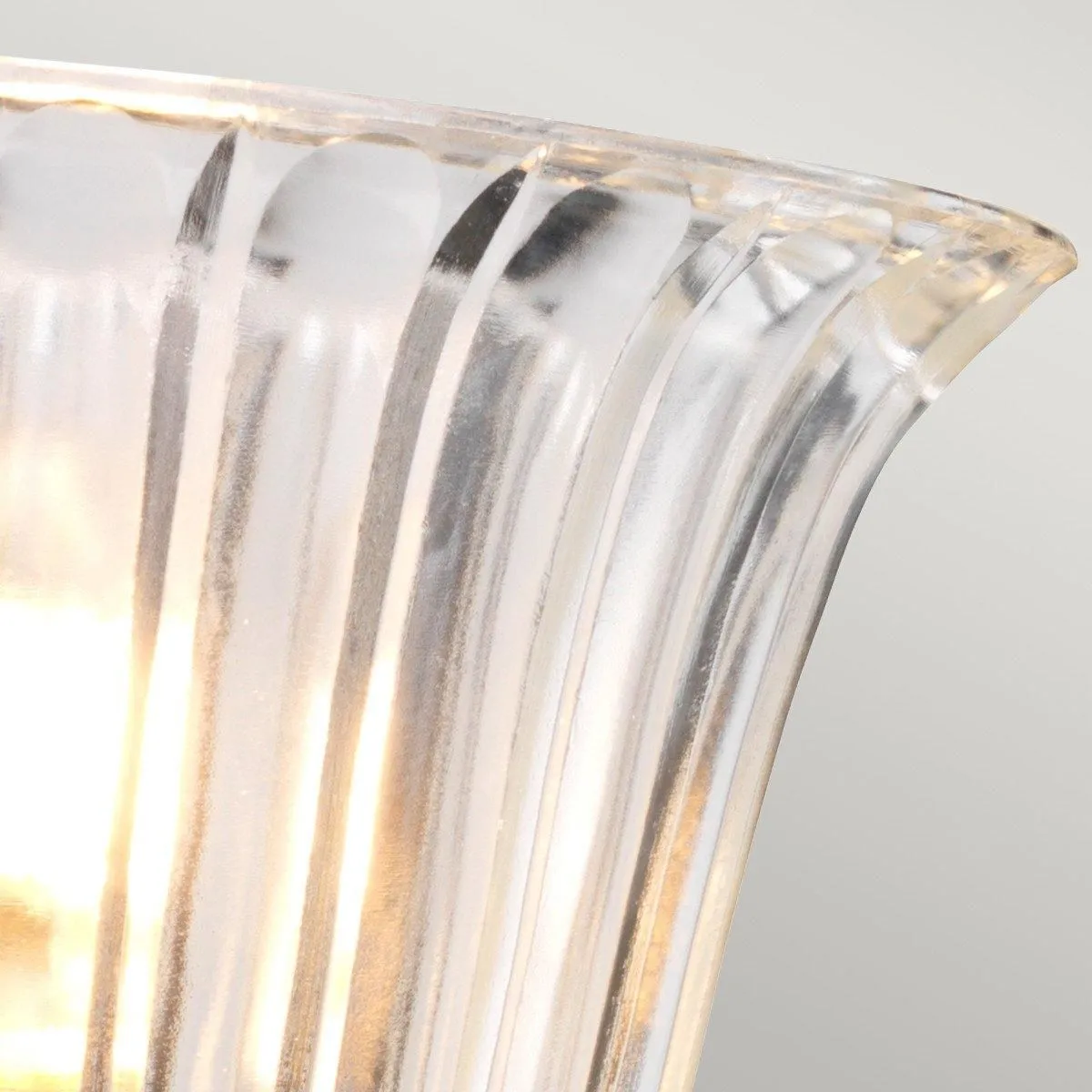 Netlighting Austen 1 Light Bathroom Wall Light Polished Nickel IP44 G9 in Grey 3